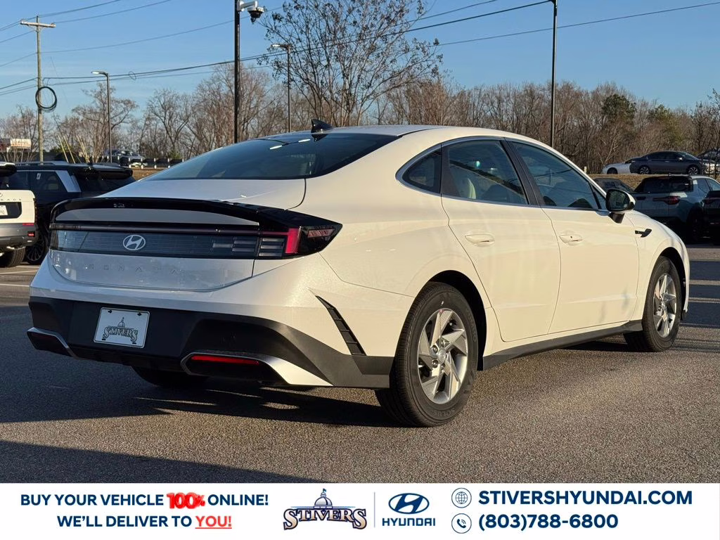 2026 Serenity White Hyundai Sonata SE FWD Sedan