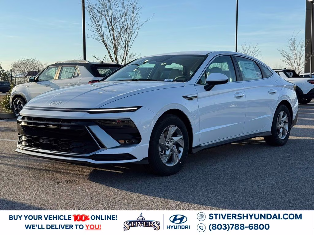 2026 Serenity White Hyundai Sonata SE FWD Sedan