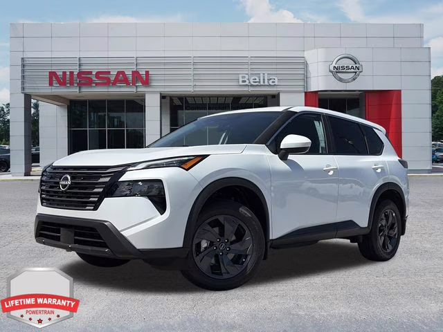 2026 Everest White Pearl Tricoat Nissan Rogue SV FWD SUV
