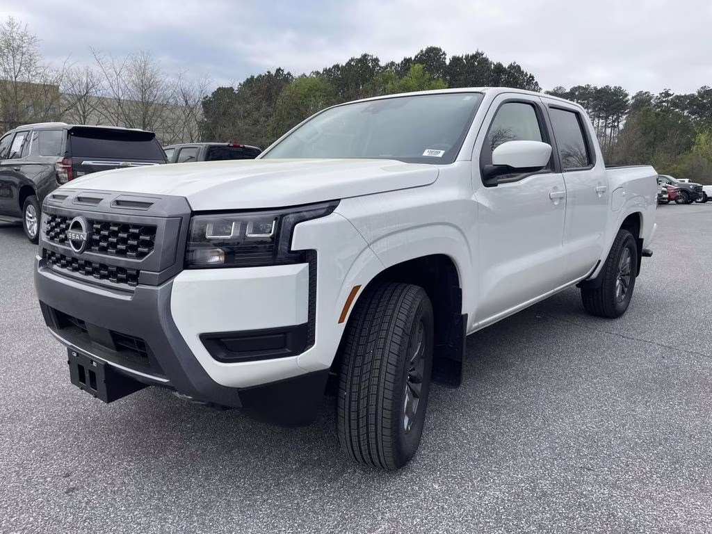 2026 Glacier White Nissan Frontier SV 4X4 Truck
