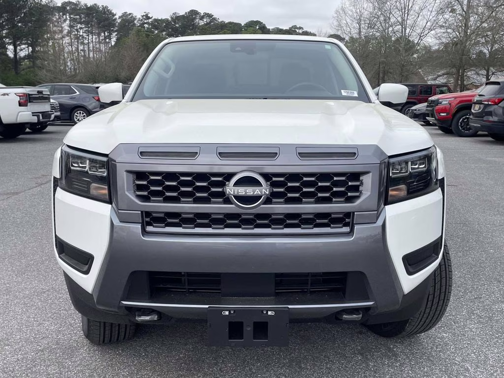 2026 Glacier White Nissan Frontier SV 4X4 Truck