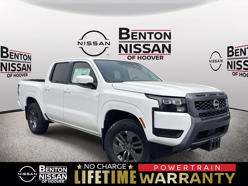 2026 Glacier White Nissan Frontier SV 4X4 Truck