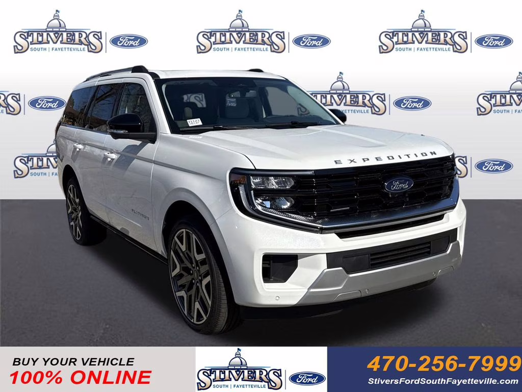 2026 White Metallic Ford Expedition Platinum 4X4 SUV