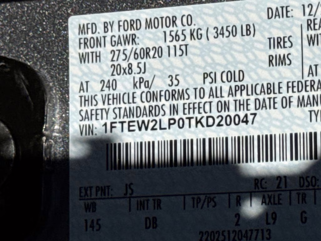 2026 Silver Metallic Ford F-150 STX 4X4 Truck