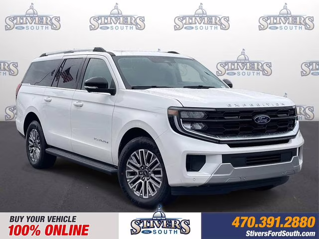 2026 White Metallic Ford Expedition Max Platinum 4X4 SUV