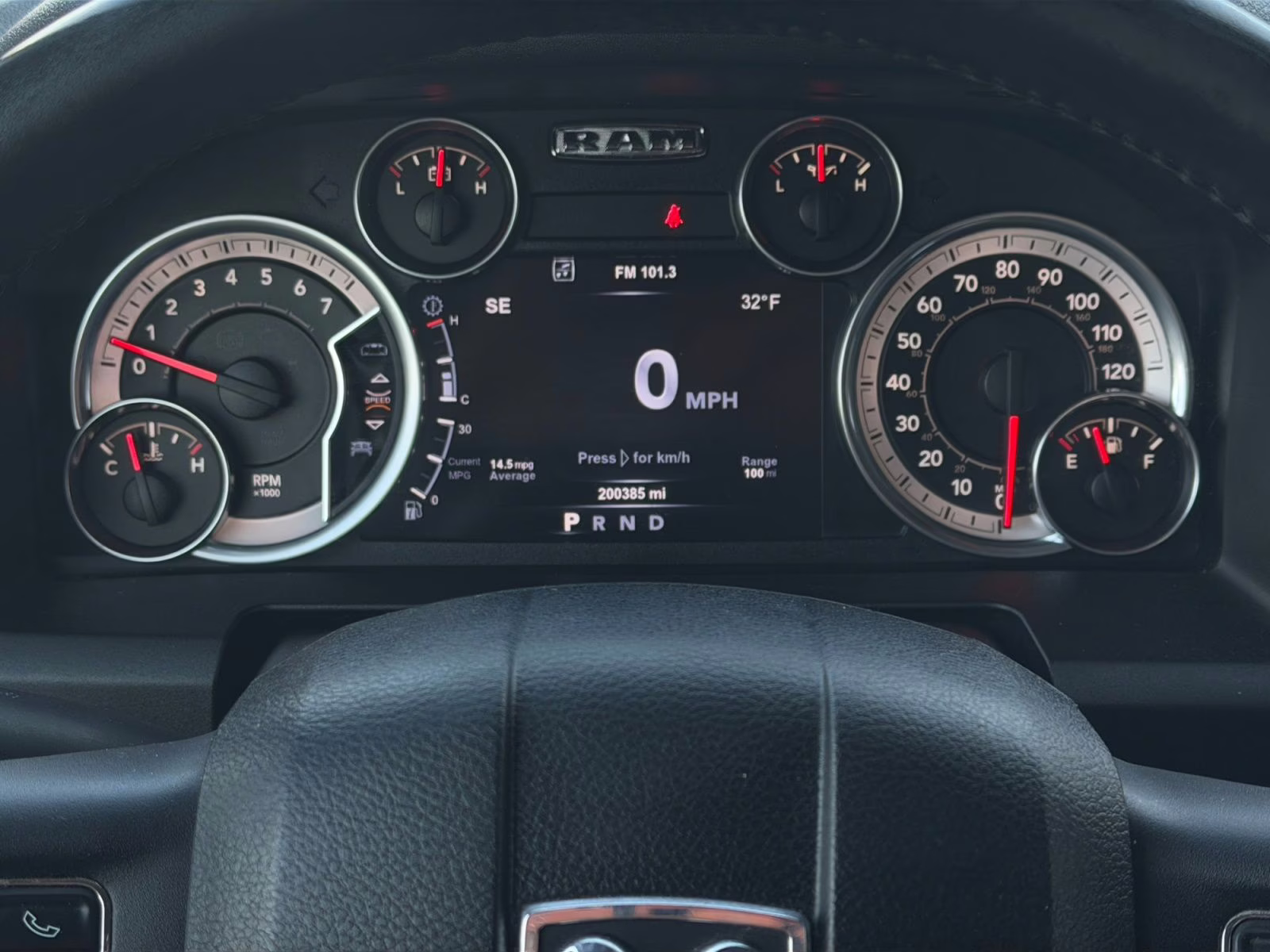 2015 Bright White Clearcoat Ram 1500 Big Horn 4X4 Truck