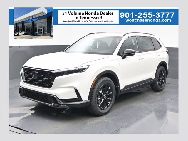 2026 Platinum White Pearl Honda CR-V Hybrid Sport-L AWD SUV