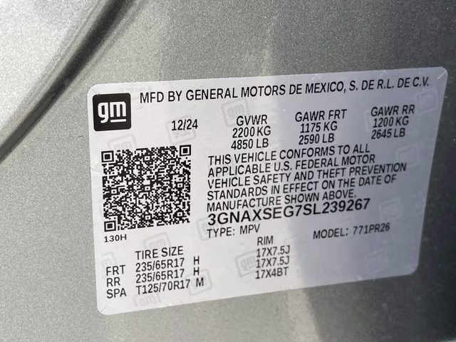 2025 Sterling Gray Metallic Chevrolet Equinox ACTIV AWD SUV