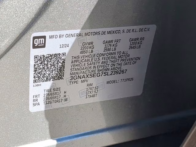 2025 Sterling Gray Metallic Chevrolet Equinox ACTIV AWD SUV