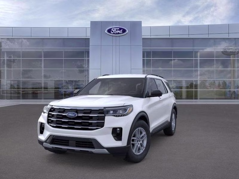 2026 Star White Metallic Tri-Coat Ford Explorer Active w/200A Pkg RWD SUV