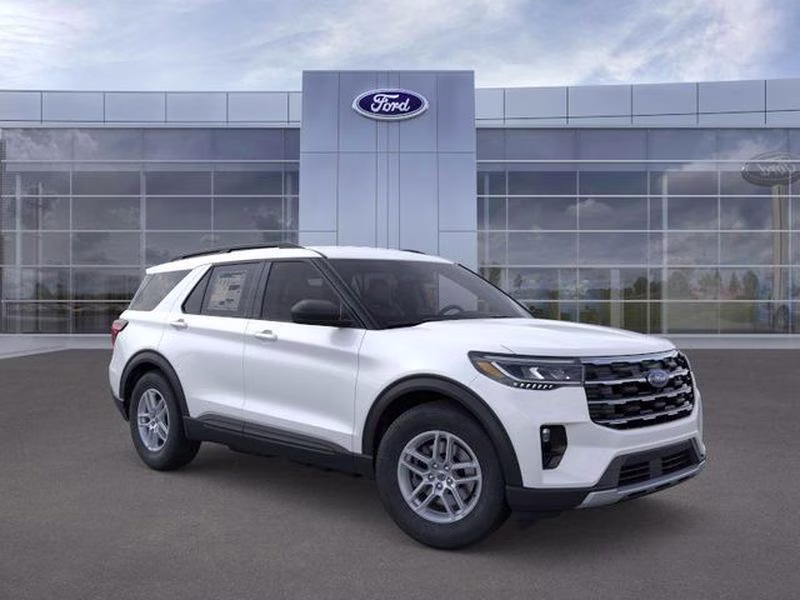 2026 Star White Metallic Tri-Coat Ford Explorer Active w/200A Pkg RWD SUV