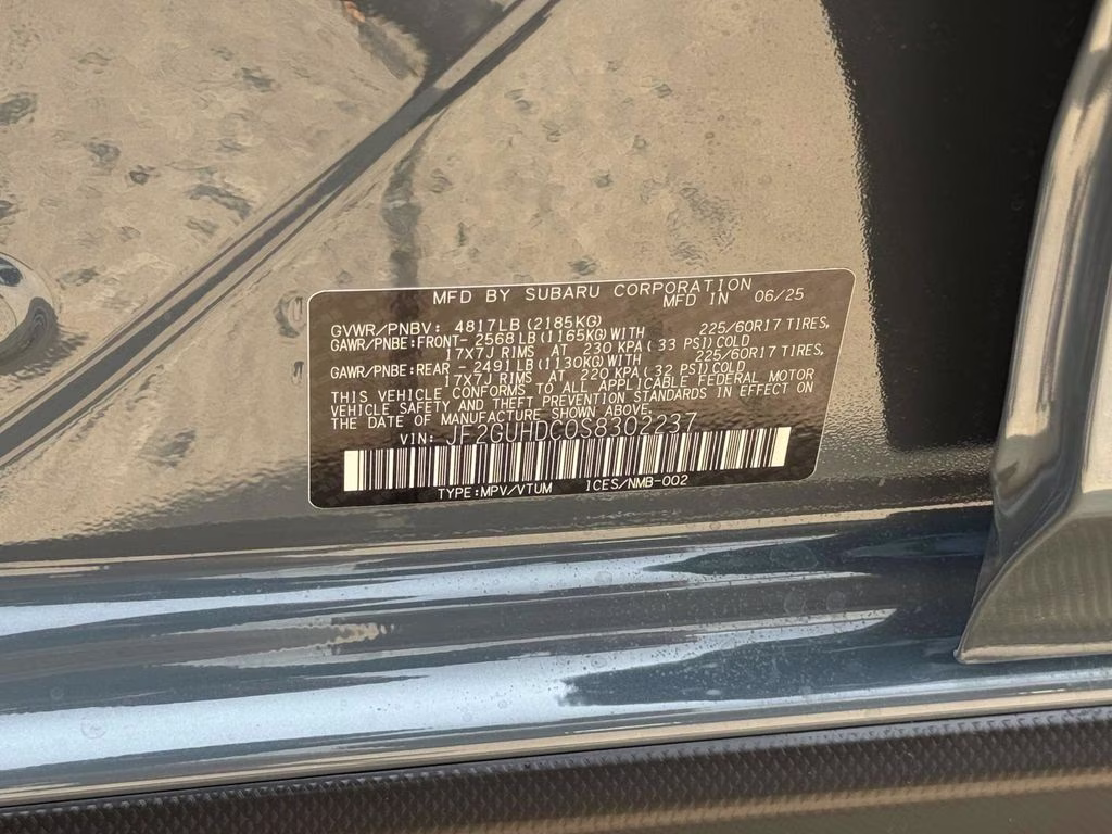 2025 Offshore Blue Metallic Subaru Crosstrek Premium AWD SUV
