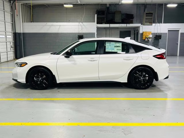 2026 Platinum White Pearl Honda Civic Hybrid Sport FWD Hatchback