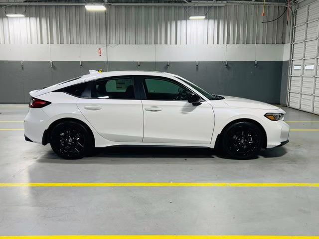 2026 Platinum White Pearl Honda Civic Hybrid Sport FWD Hatchback