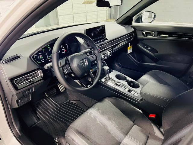 2026 Platinum White Pearl Honda Civic Hybrid Sport FWD Hatchback