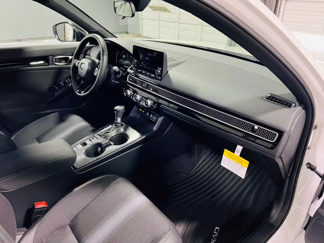 2026 Platinum White Pearl Honda Civic Hybrid Sport FWD Hatchback