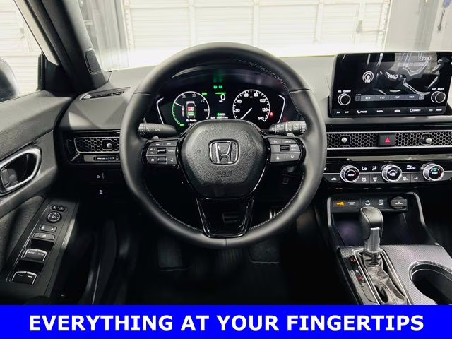 2026 Platinum White Pearl Honda Civic Hybrid Sport FWD Hatchback