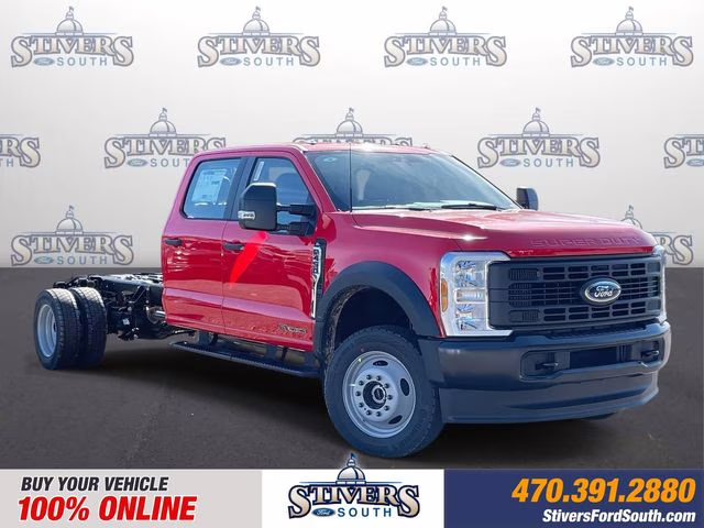 2026 Race Red Ford Super Duty F-450 DRW XL 4X4 Chassis