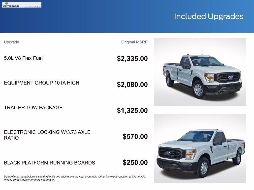 2022 Oxford White Ford F-150 XL 4X4 Truck