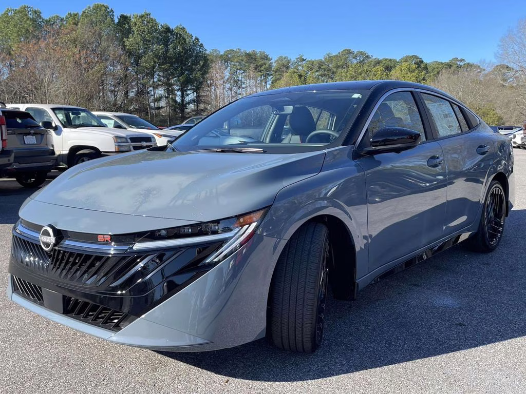 2026 Atlantic Gray/Super Black Nissan Sentra SR FWD Sedan
