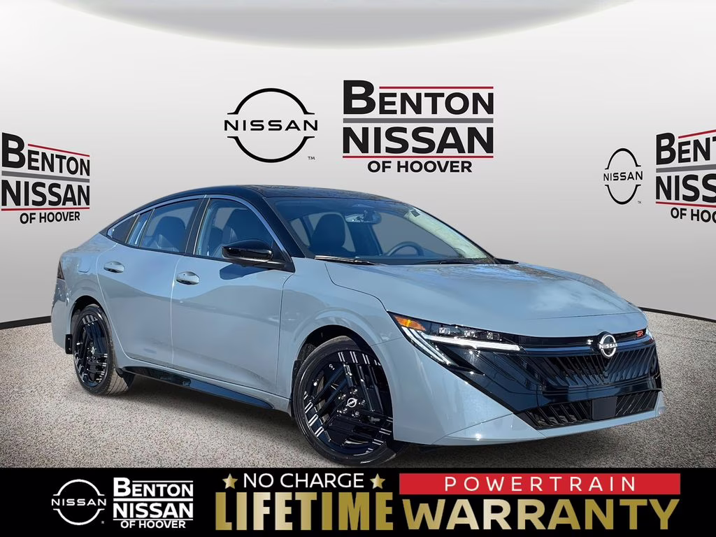 2026 Atlantic Gray/Super Black Nissan Sentra SR FWD Sedan