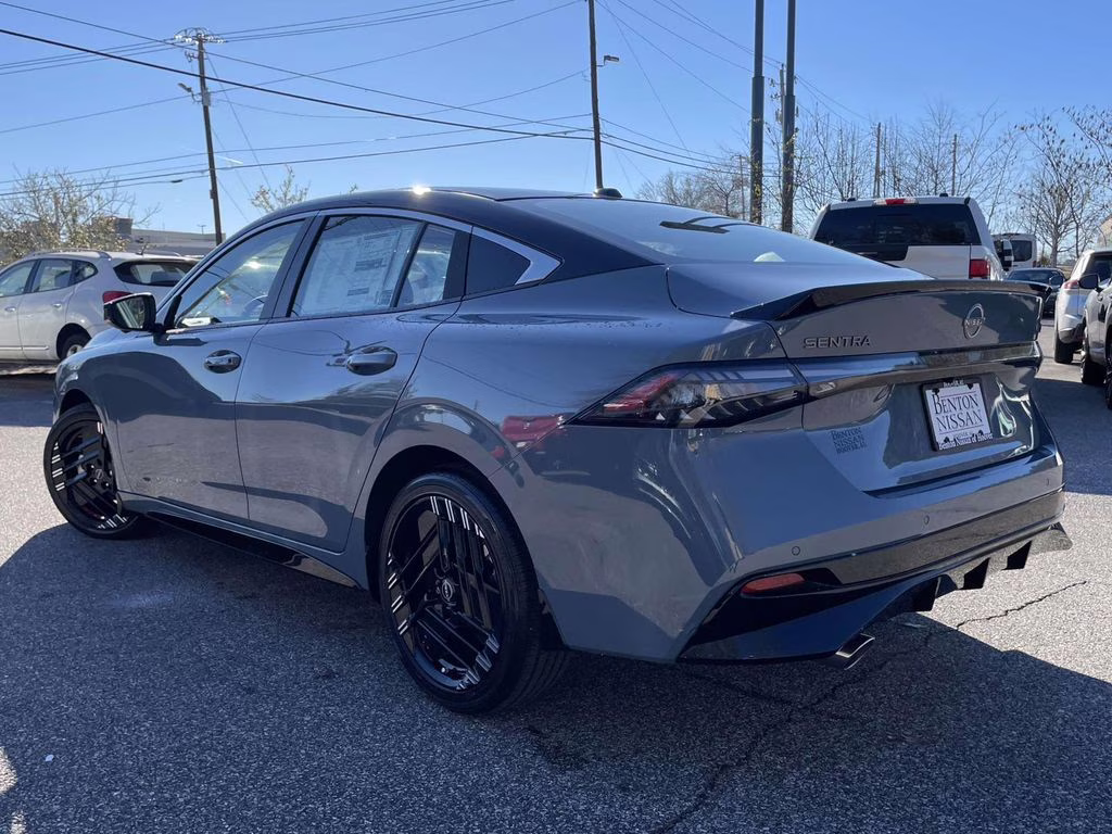 2026 Atlantic Gray/Super Black Nissan Sentra SR FWD Sedan