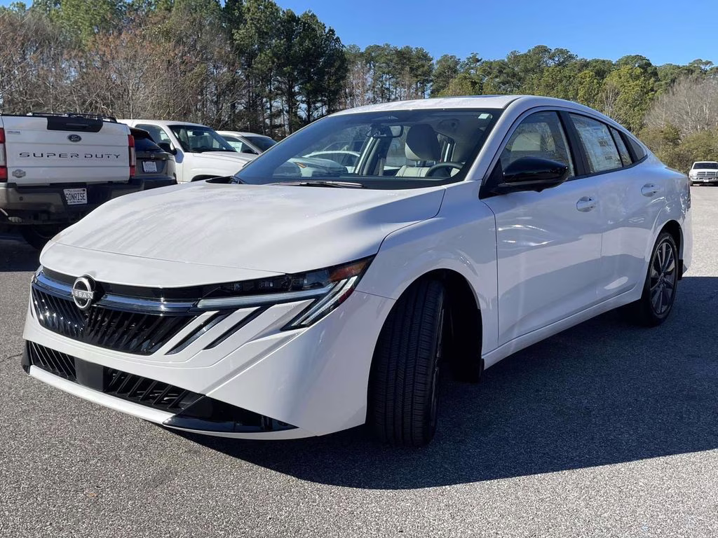 2026 Aspen White Tricoat Nissan Sentra SL FWD Sedan