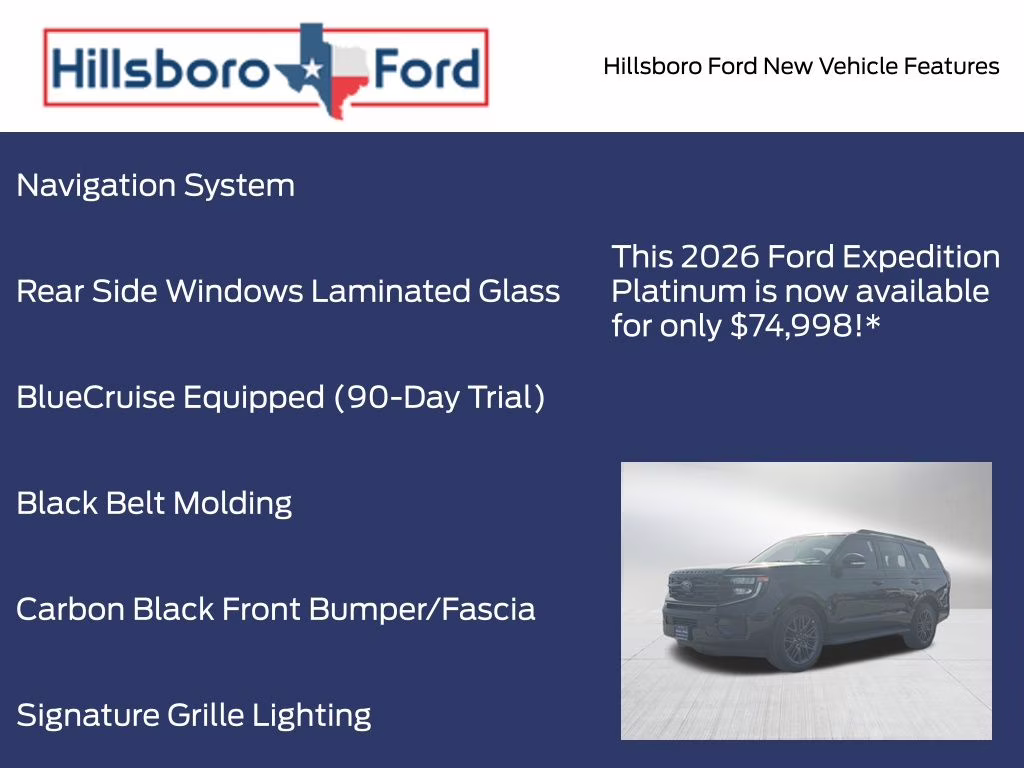2026 Agate Black Metallic Ford Expedition Platinum 4X4 SUV