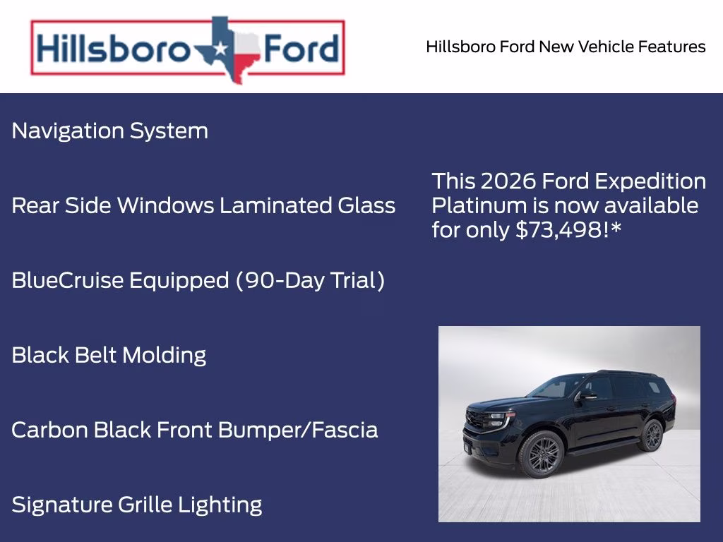 2026 Agate Black Metallic Ford Expedition Platinum 4X4 SUV