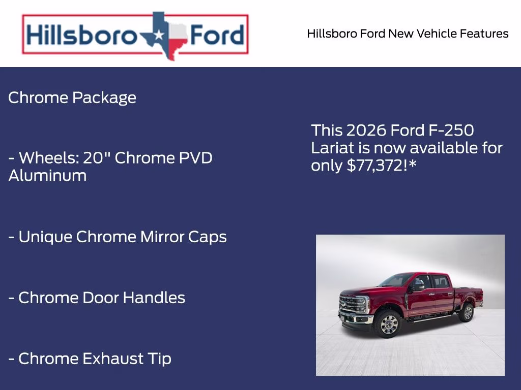 2026 Ruby Red Metallic Tinted Clearcoat Ford Super Duty F-250 SRW Lariat 4X4 Truck