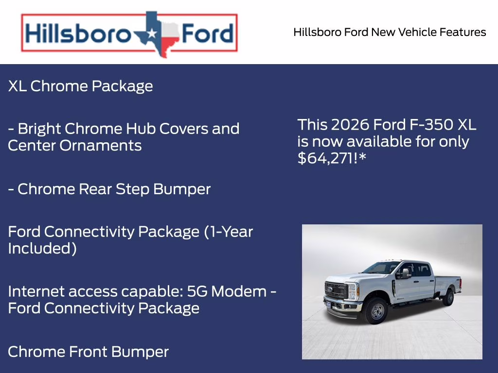 2026 Oxford White Ford Super Duty F-350 SRW XL 4X4 Truck