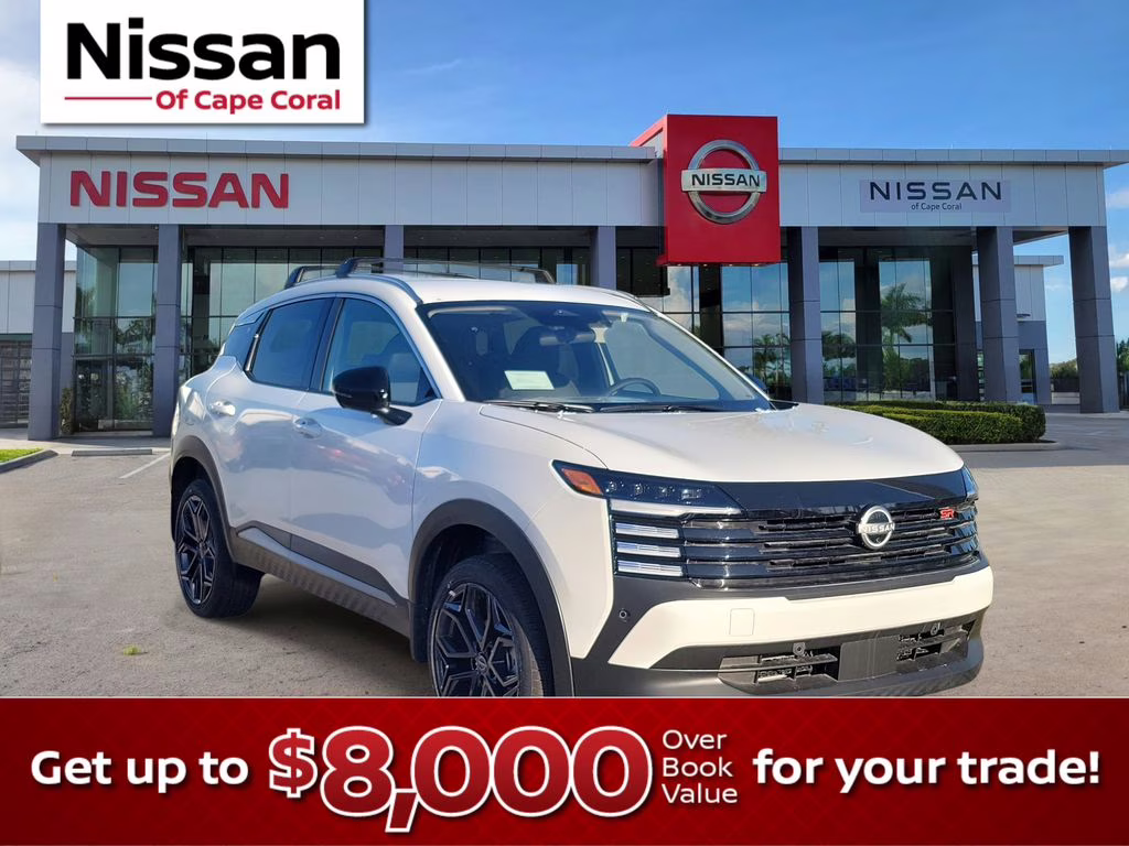 2026 Aspen White Tricoat Nissan Kicks SR FWD SUV