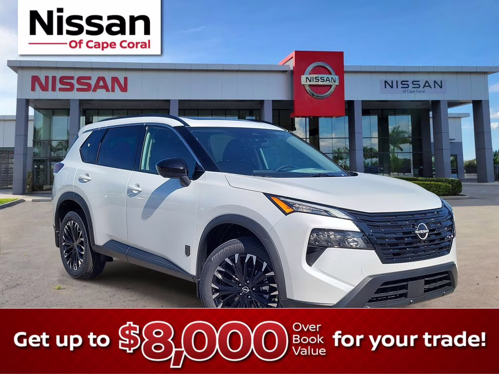 2026 Everest White Pearl Tricoat Nissan Rogue SV FWD SUV