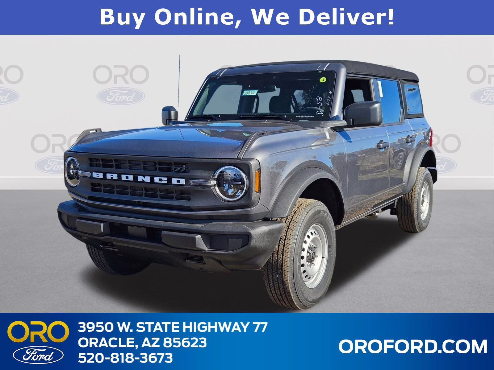 2025 Gray Metallic Ford Bronco Base 4X4 SUV