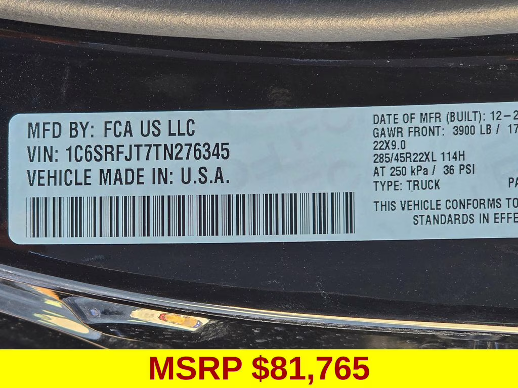 2026 Diamond Black Crystal Pearlcoat Ram 1500 Laramie 4X4 Truck