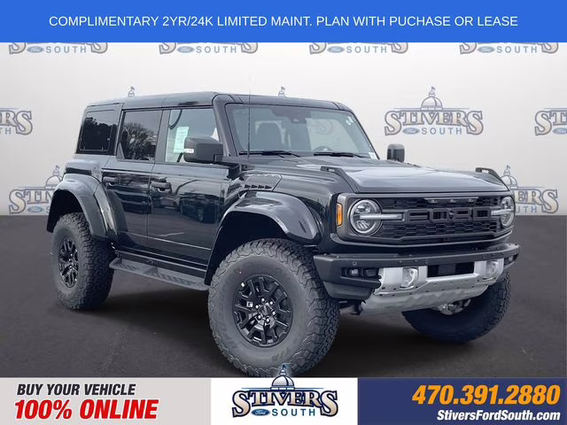2025 Shadow Black Ford Bronco Raptor 4X4 SUV