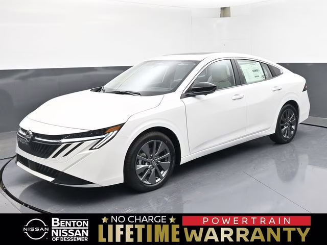 2026 Aspen White Tricoat Nissan Sentra SL FWD Sedan