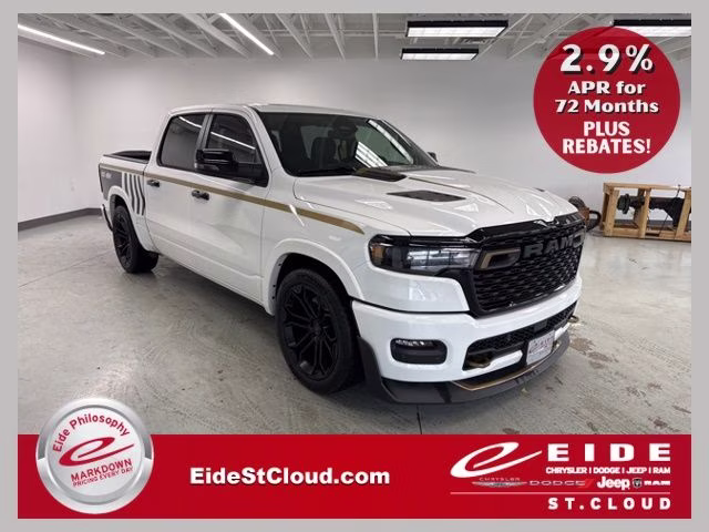 2026 Bright White Clearcoat Ram 1500 Fox Factory 1500 DC650 4X4 Truck