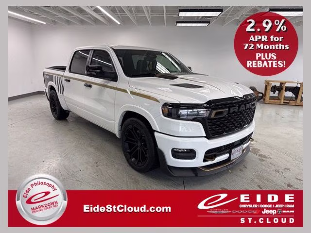 2026 Bright White Clearcoat Ram 1500 Fox Factory 1500 DC650 4X4 Truck