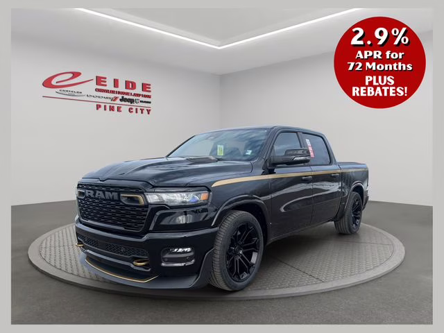 2026 Diamond Black Crystal Pearlcoat Ram 1500 Big Horn Night Edition Direct Connection 650 4X4 Truck