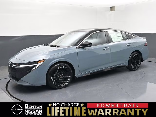 2026 Atlantic Gray/Super Black Nissan Sentra SR FWD Sedan