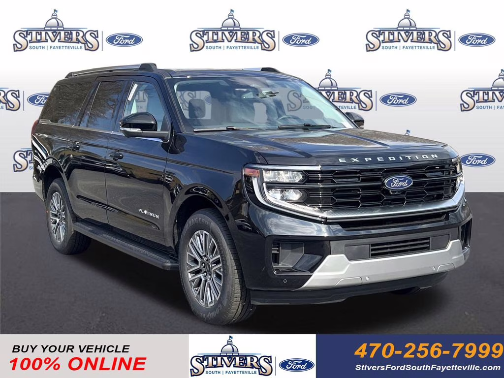 2026 Black Metallic Ford Expedition Max Platinum 4X4 SUV