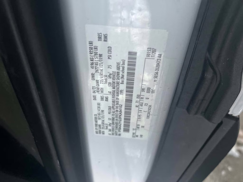 2023 Oxford White Ford Transit-350 XLT RWD Crossover
