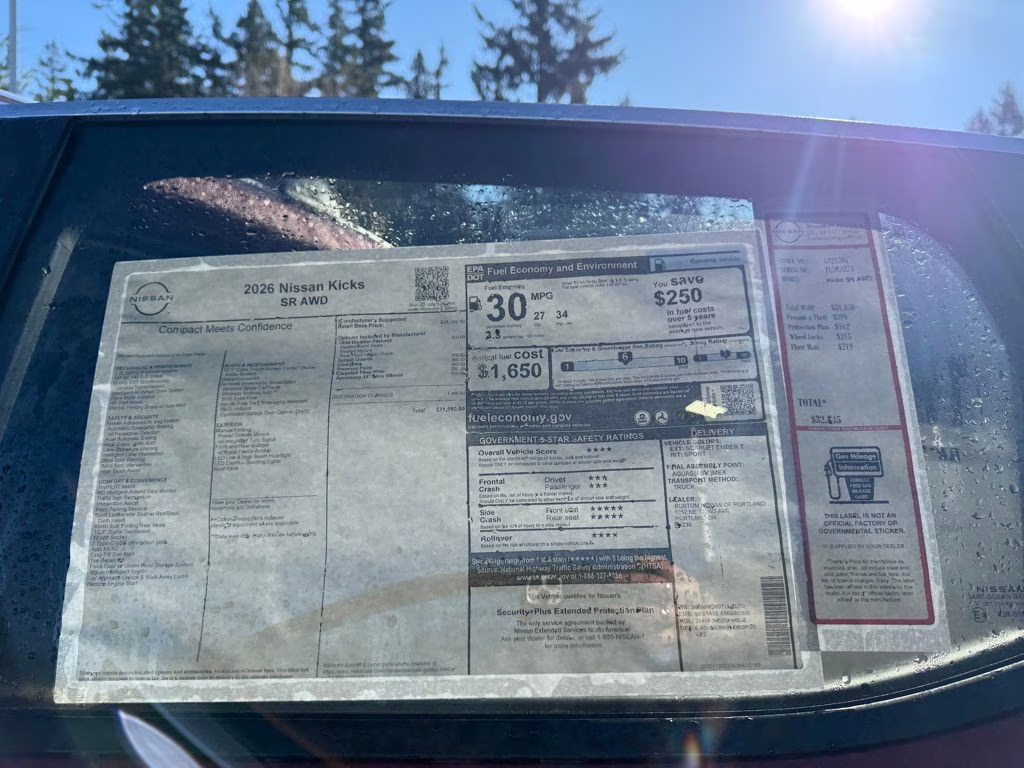 2026 Scarlet Ember Tintcoat Nissan Kicks SR AWD SUV