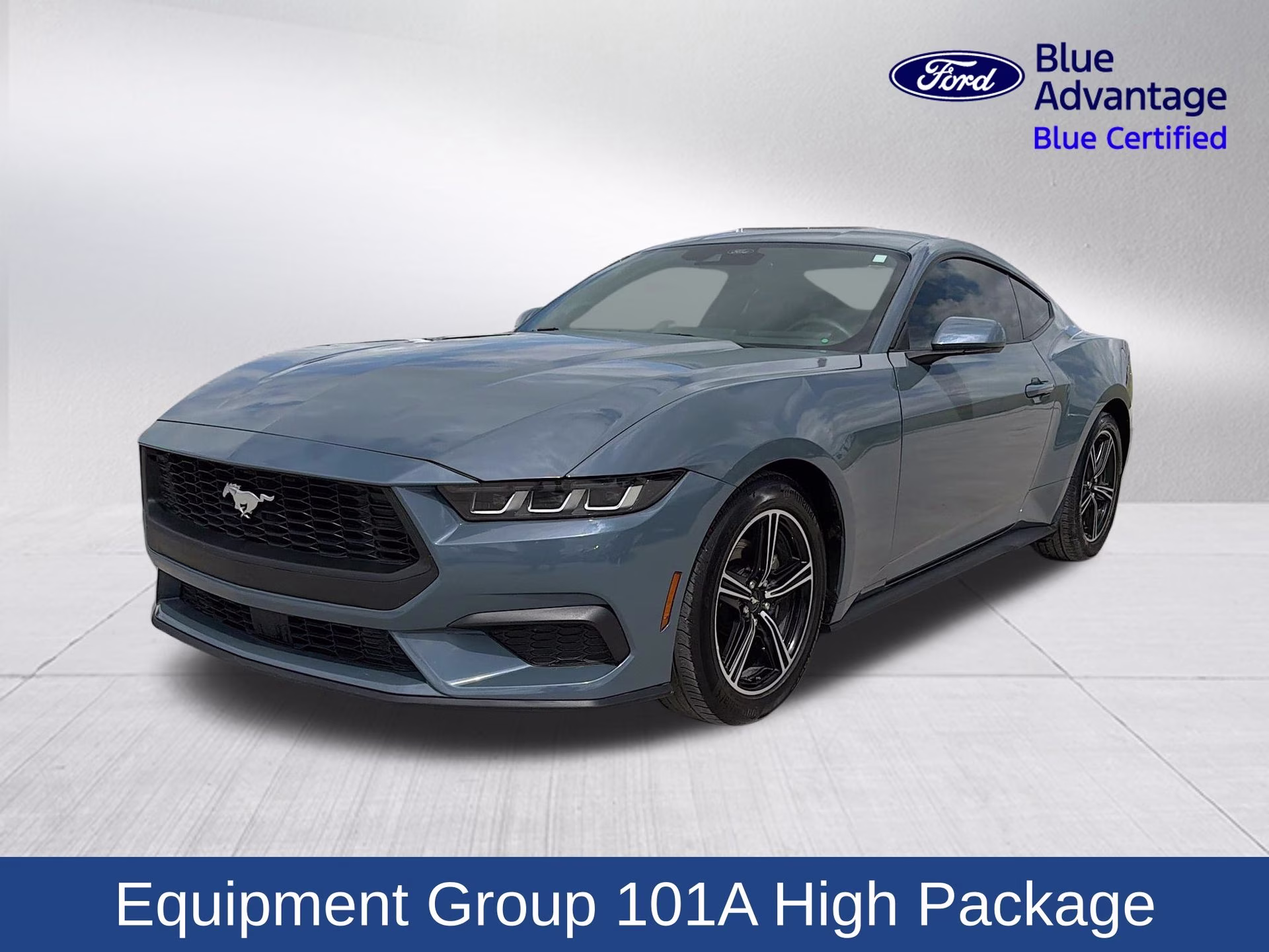 2025 Vapor Blue Metallic Ford Mustang EcoBoost RWD Coupe