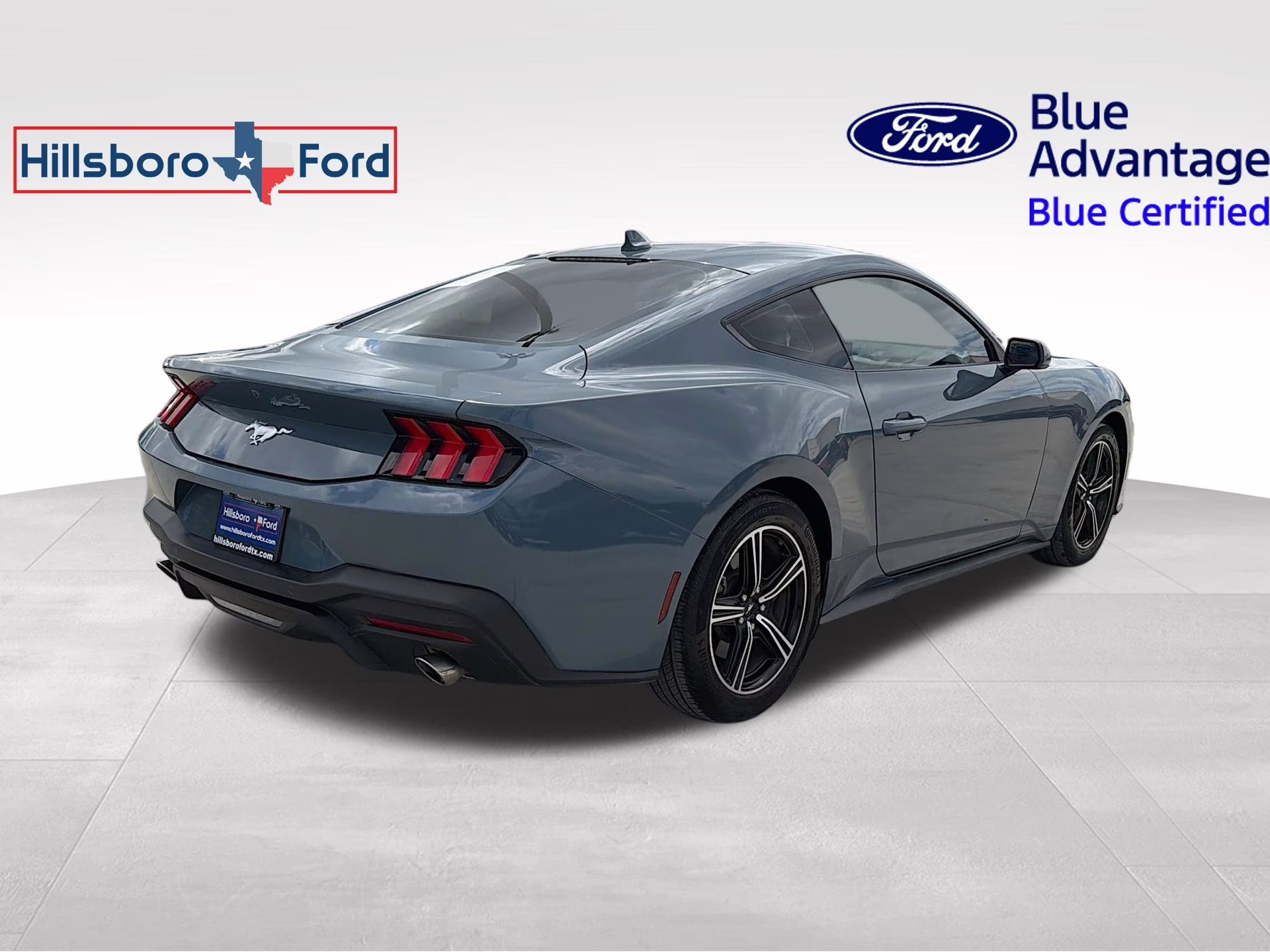 2025 Vapor Blue Metallic Ford Mustang EcoBoost RWD Coupe