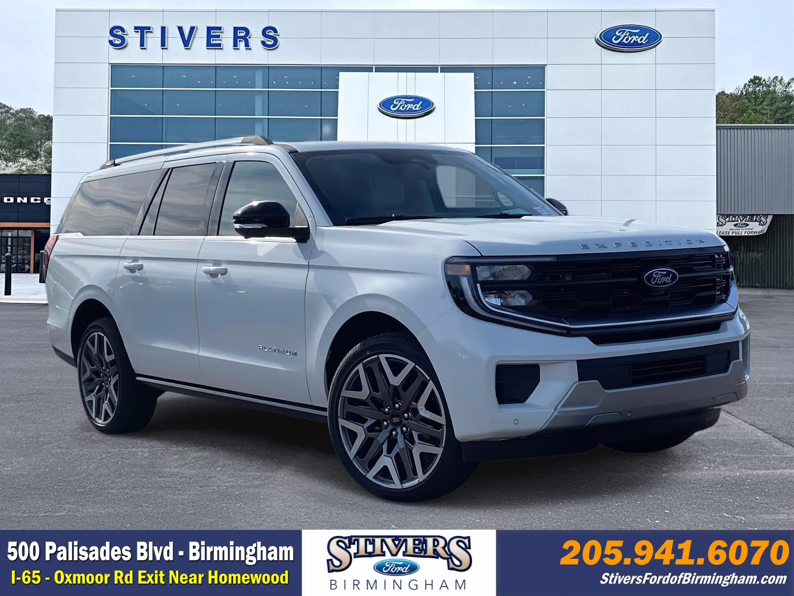 2026 White Metallic Ford Expedition Max Platinum 4X4 SUV