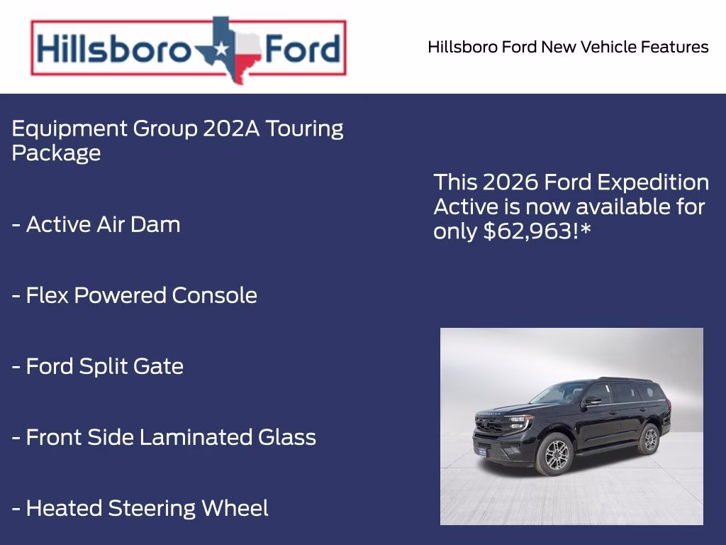 2026 Agate Black Metallic Ford Expedition Active RWD SUV