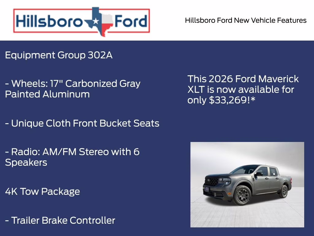 2026 Carbonized Gray Metallic Ford Maverick XLT AWD Truck