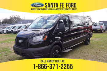 2026 Black Ford Transit Passenger Wagon XL in rental AWD Van